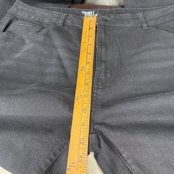 Time And Tru Womens Size 16 Black High Rise Stretch Denim Bootcut Jeans - Picture 6 of 11